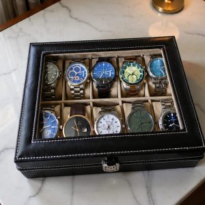Watch Box - 10 Slots (Black Color)